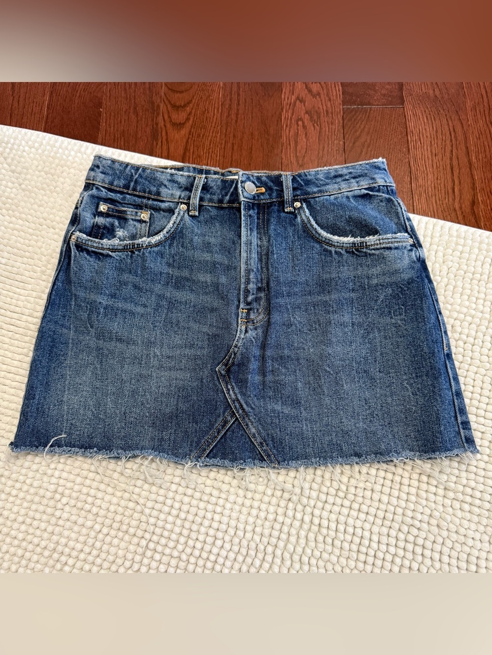 ZARA Blue Denim Jean Mini Skirt Women’s Size 6